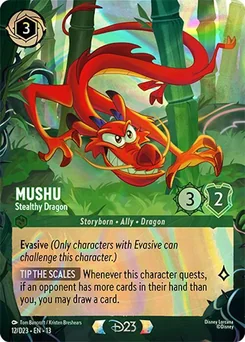 Mushu - Stealthy Dragon — Holofoil