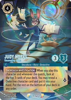 Judy Hopps - Uncovering Clues — Holofoil
