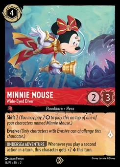 Minnie Mouse - Wide-Eyed Diver — Cold Foil