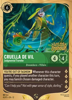 Cruella De Vil - Judgmental Traveler — Holofoil