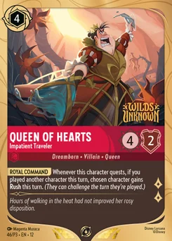 Queen of Hearts - Impatient Traveler — Holofoil
