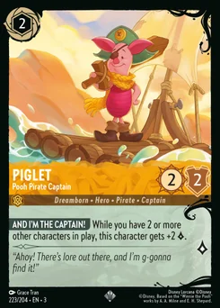 Piglet - Pooh Pirate Captain — Cold Foil