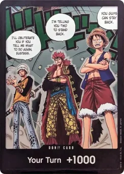 DON!! Card (Trafalgar Law, Eustass Kid and Monkey.D.Luffy) (Double Pack Set Vol. 4) — Foil