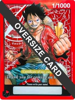 Monkey.D.Luffy (Certificate of our crew) (Oversized) — Oversized