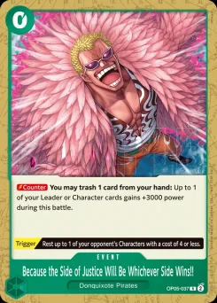 Because the Side of Justice Will Be Whichever Side Wins!! — Event Stamp Winner Foil
