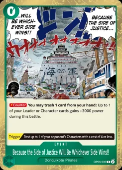 Because the Side of Justice Will Be Whichever Side Wins!! — Reprint Foil