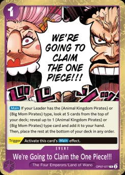 We're Going to Claim the One Piece!!! — Foil
