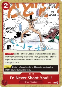 I'd Never Shoot You!!!! — Event Stamp