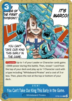 You Can't Take Our King This Early in the Game. — Event Stamp
