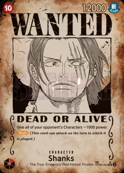 Shanks — Wanted Poster Foil