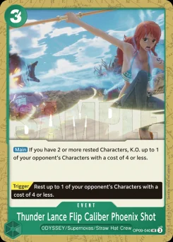 Thunder Lance Flip Caliber Phoenix Shot — Event Stamp