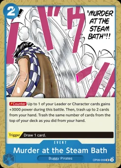 Murder at the Steam Bath — Event Stamp