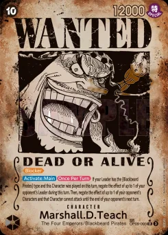 Marshall.D.Teach — Wanted Poster Foil