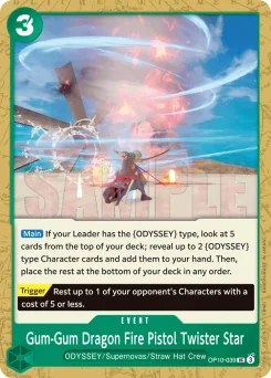 Gum-Gum Dragon Fire Pistol Twister Star — Normal