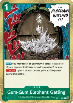 Gum-Gum Elephant Gatling — Foil