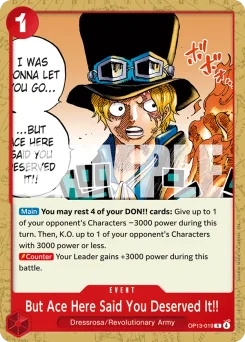 But Ace Here Said You Deserved It!! — Foil