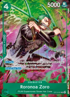 Roronoa Zoro — Parallel Foil