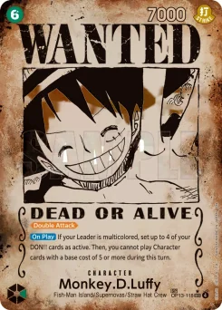 Monkey.D.Luffy — Wanted Poster Foil
