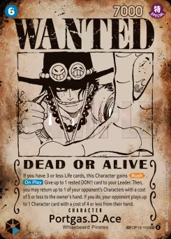 Portgas.D.Ace — Wanted Poster Foil