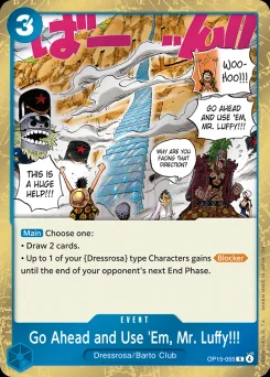 Go Ahead and Use 'Em, Mr. Luffy!!! — Foil