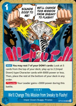 We'll Change This Mission from Sneaky to Flashy! — Normal