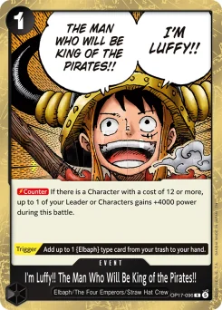 Je suis Luffy ! Le futur roi des pirates ! — Foil