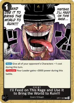 I'll Feed on This Rage and Use It to Bring the World to Ruin!!! — Event Stamp
