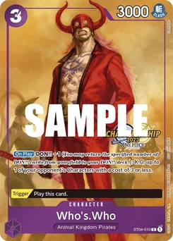 Who's.Who — Parallel Foil