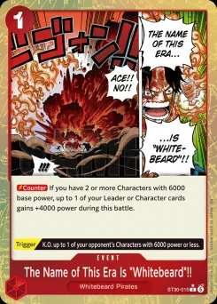 The Name of This Era Is "Whitebeard"!! — Foil
