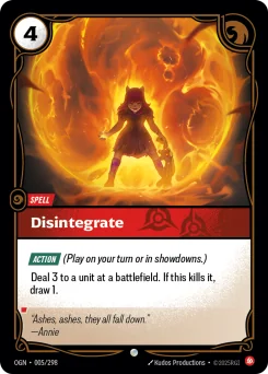 Disintegrate — Normal
