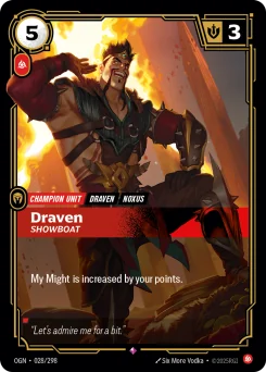 Draven, Showboat — Foil