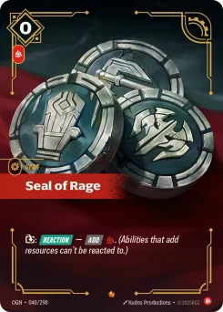 Seal of Rage — Foil