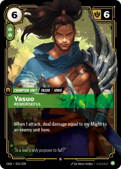 Yasuo, Remorseful — Foil