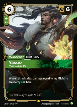 Yasuo, Remorseful — Parallel Foil