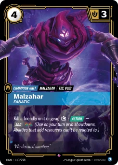 Malzahar, Fanatic — Foil