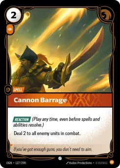 Cannon Barrage — Normal