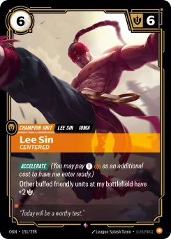 Lee Sin, Centered — Foil