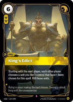 King's Edict — Foil