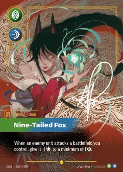 Ahri, Nine-Tailed Fox — Signature Foil