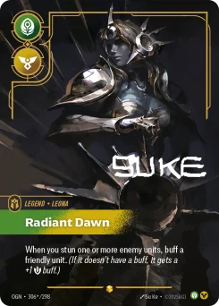 Leona, Radiant Dawn — Signature Foil