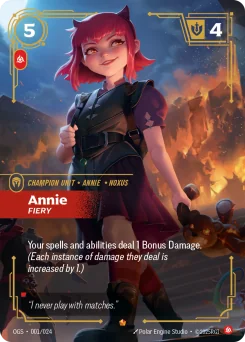 Annie, Fiery — Normal