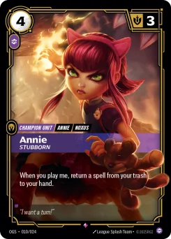 Annie, Stubborn — Normal