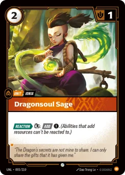 Dragonsoul Sage — Foil
