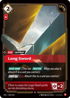 Long Sword — Foil