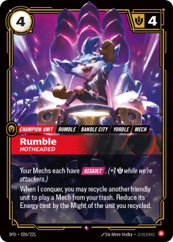 Rumble, Hotheaded — Foil