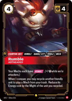 Rumble, Hotheaded — Parallel Foil