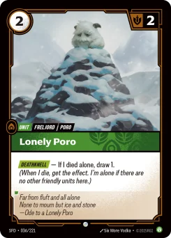 Lonely Poro — Normal