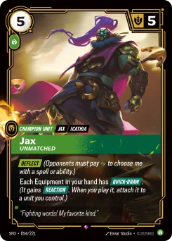 Jax, Unmatched — Foil