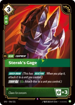 Sterak's Gage — Foil