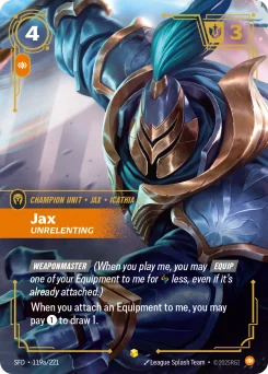 Jax, Unrelenting — Parallel Foil